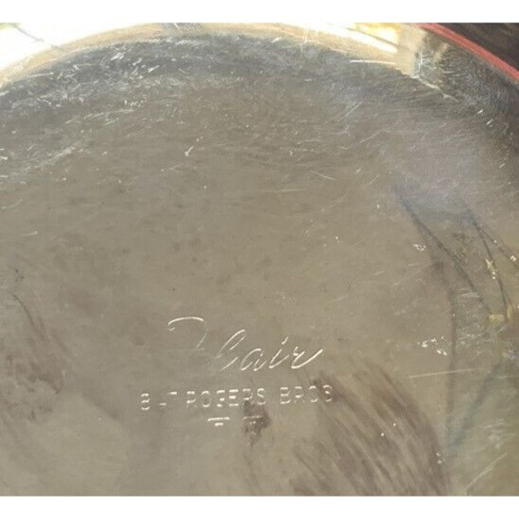 Flair 1847 Rogers Bros IS Tear Drop Silver Plate Trinket Dish Plate VINTAGE - Picture 5 of 5